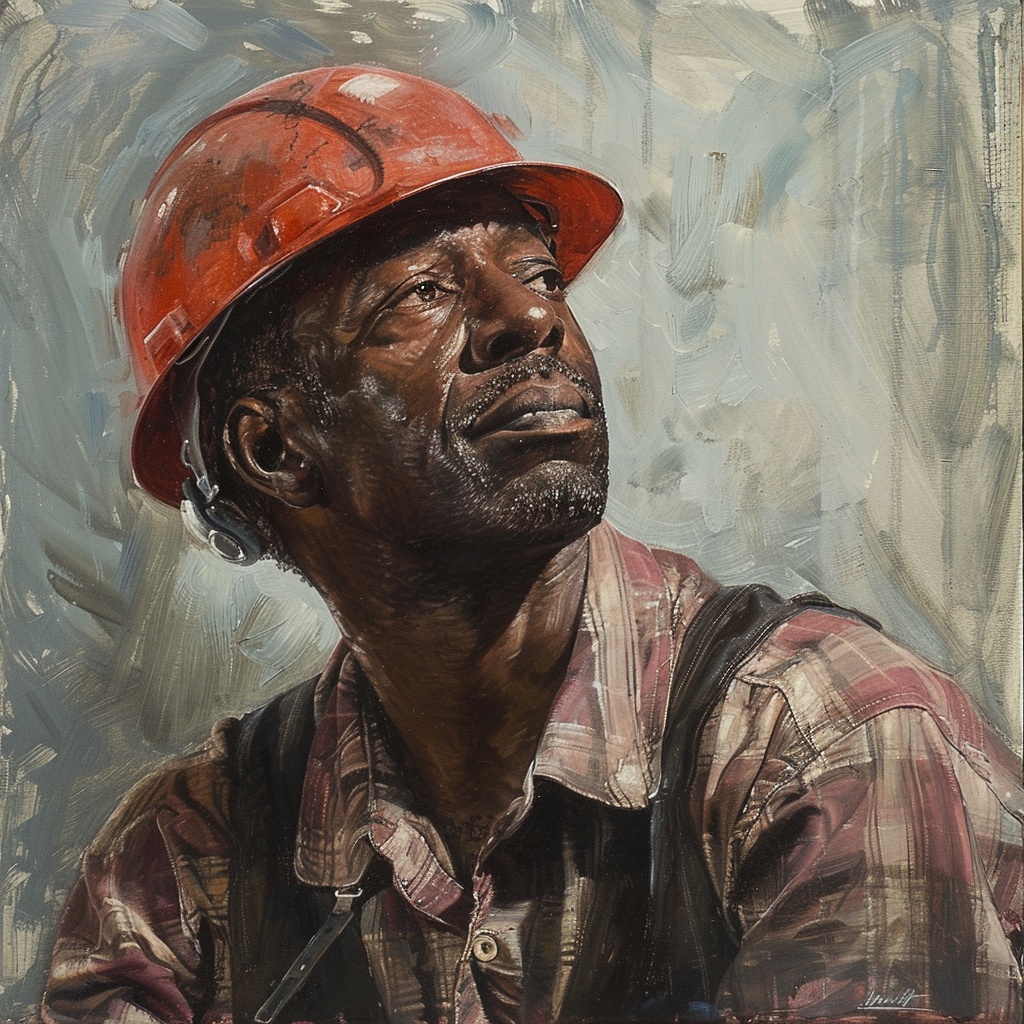 African American Construction Worker Photo