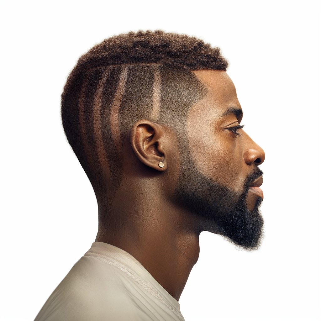 African American Man with Fade Haircut