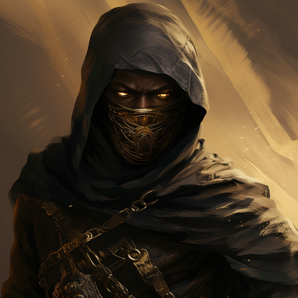 African Elden Ring Ninja Artwork