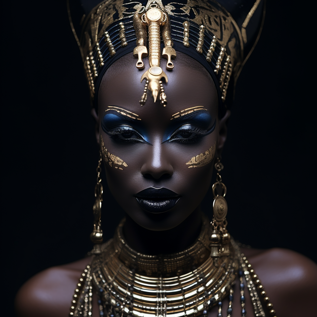 Beautiful African Nubian Woman Pharaoh