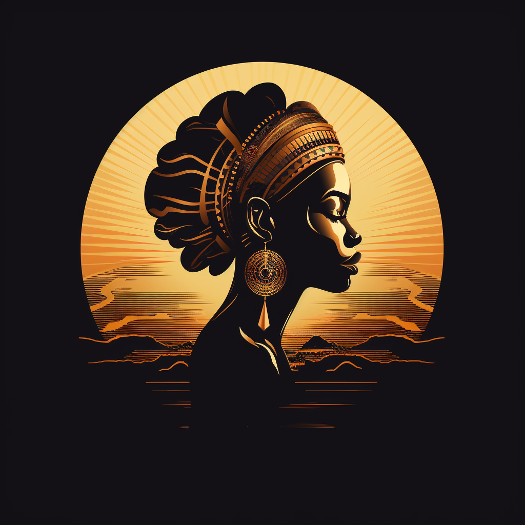 Logo showcasing African power and elegance