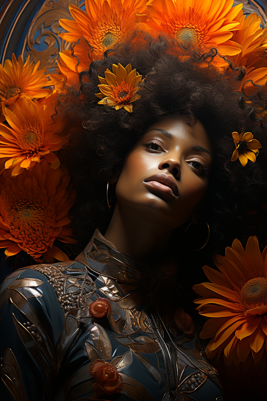 Stunning African Sun Flowers Art  ?