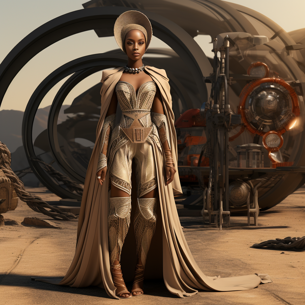 Fashion-forward Afrofuturistic outfit inspiration