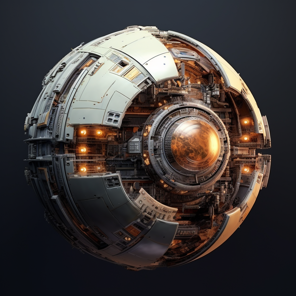 Aggressive Starship Half Sphere Design