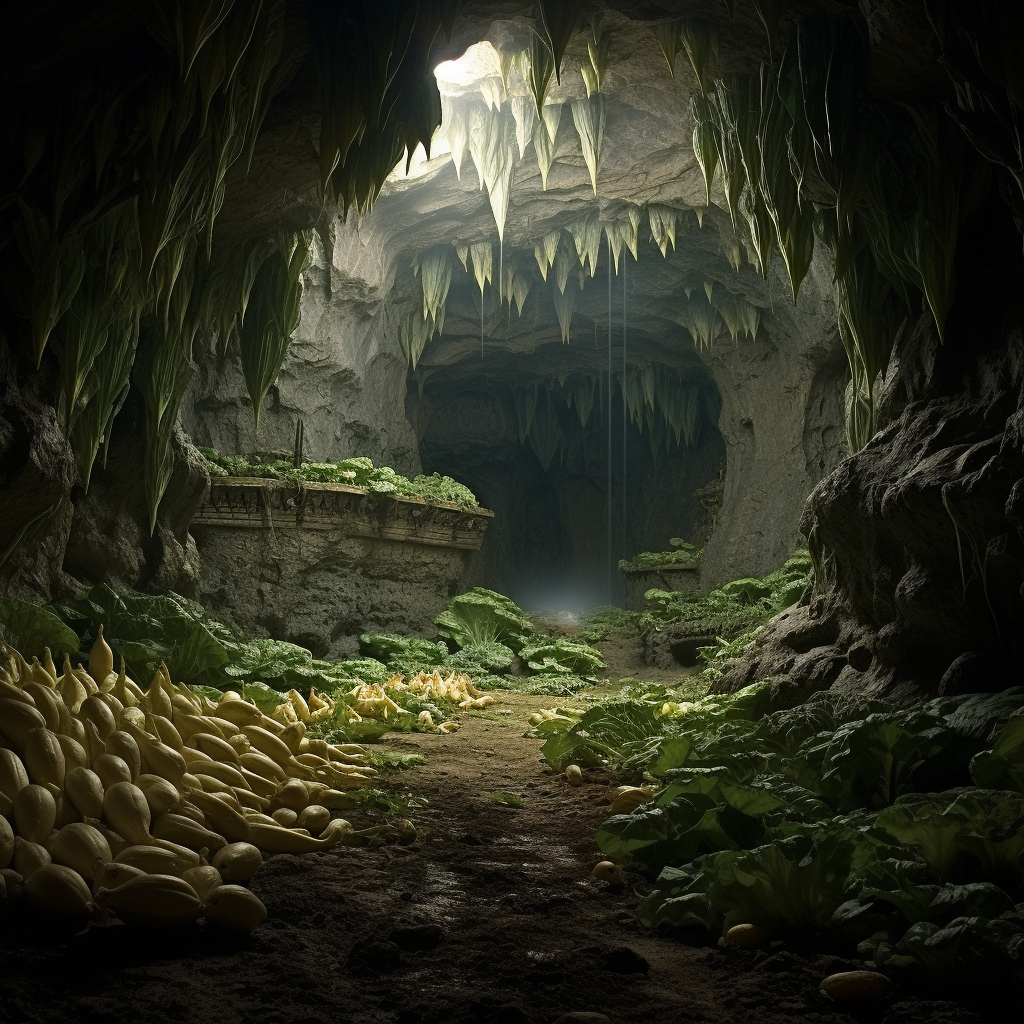 Agriculture in a Cave