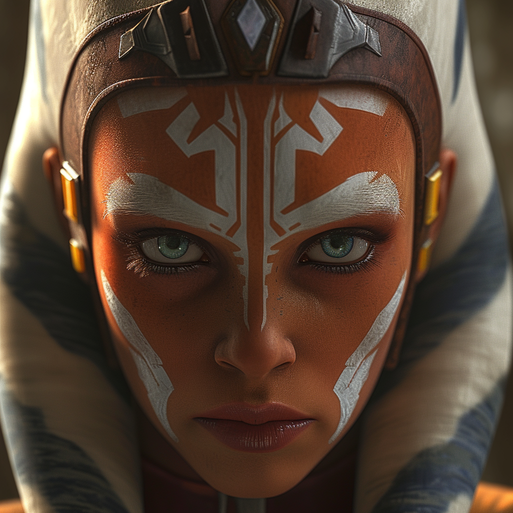 Young Ahsoka Close-up Visualization