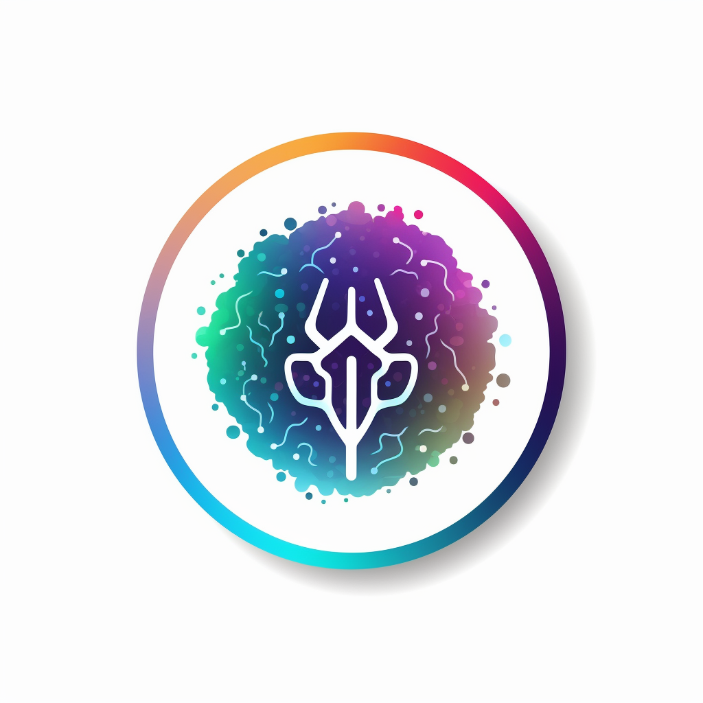 Abstract AI Brain Circle Logo