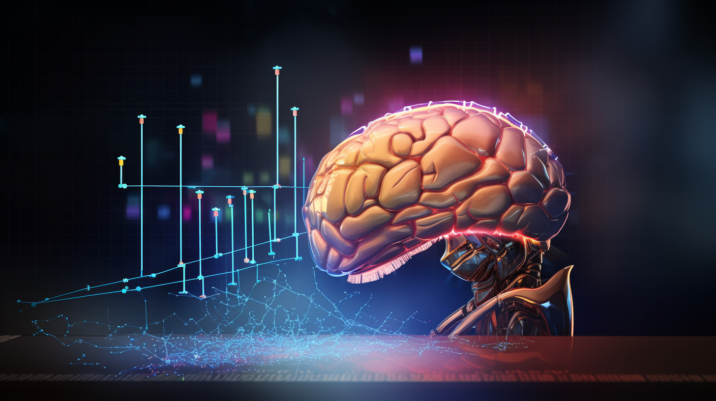 AI brain analyzing financial data