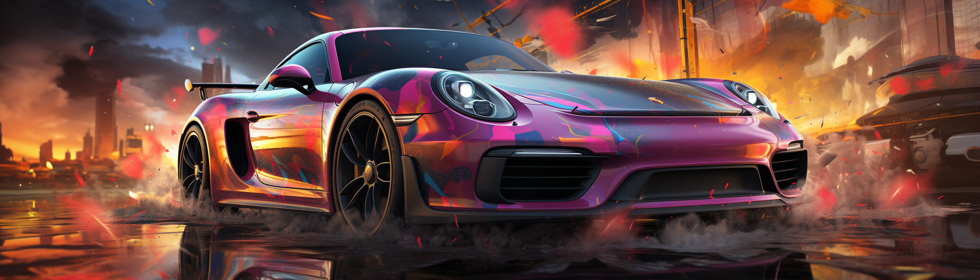 AI car art banner image