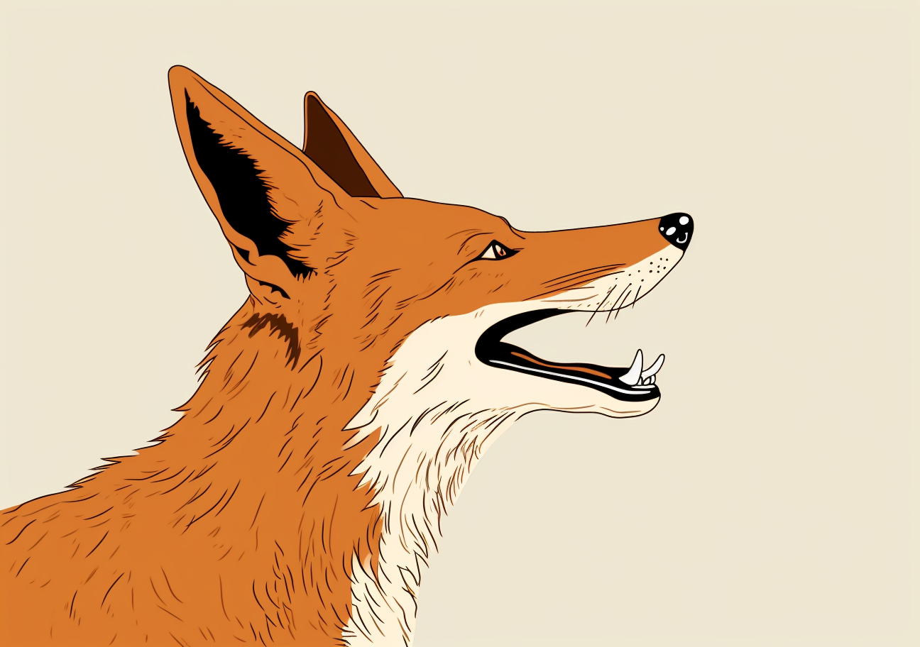 Illustration of AI Fox Head Hybrid