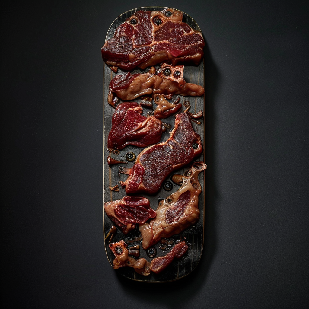 AI Skateboard Beef Eat Image