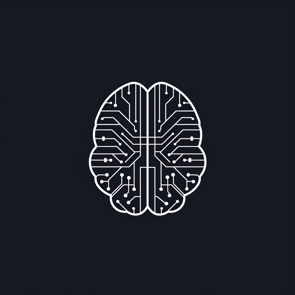 AI study group logo with brain and circuit patterns