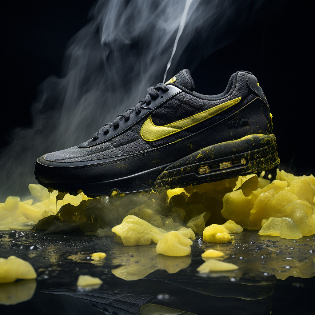 Hyperrealistic Air Max Stone Island Collaboration Sneaker