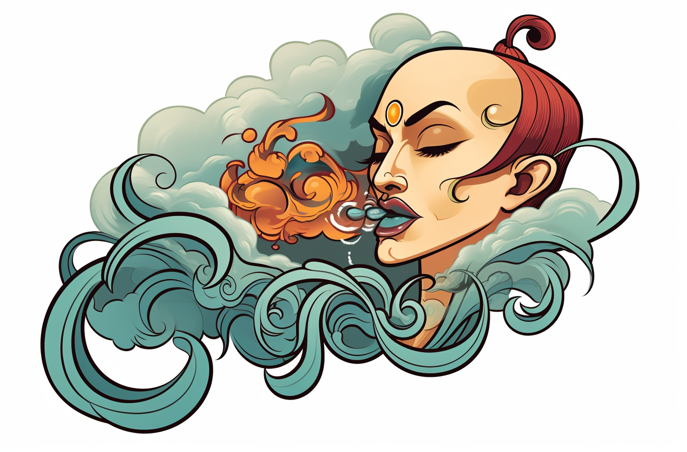 airbender tattoo sticker design