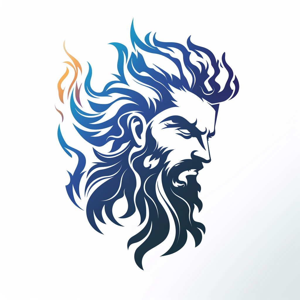 Greek God Triton Logo Air Conditioning