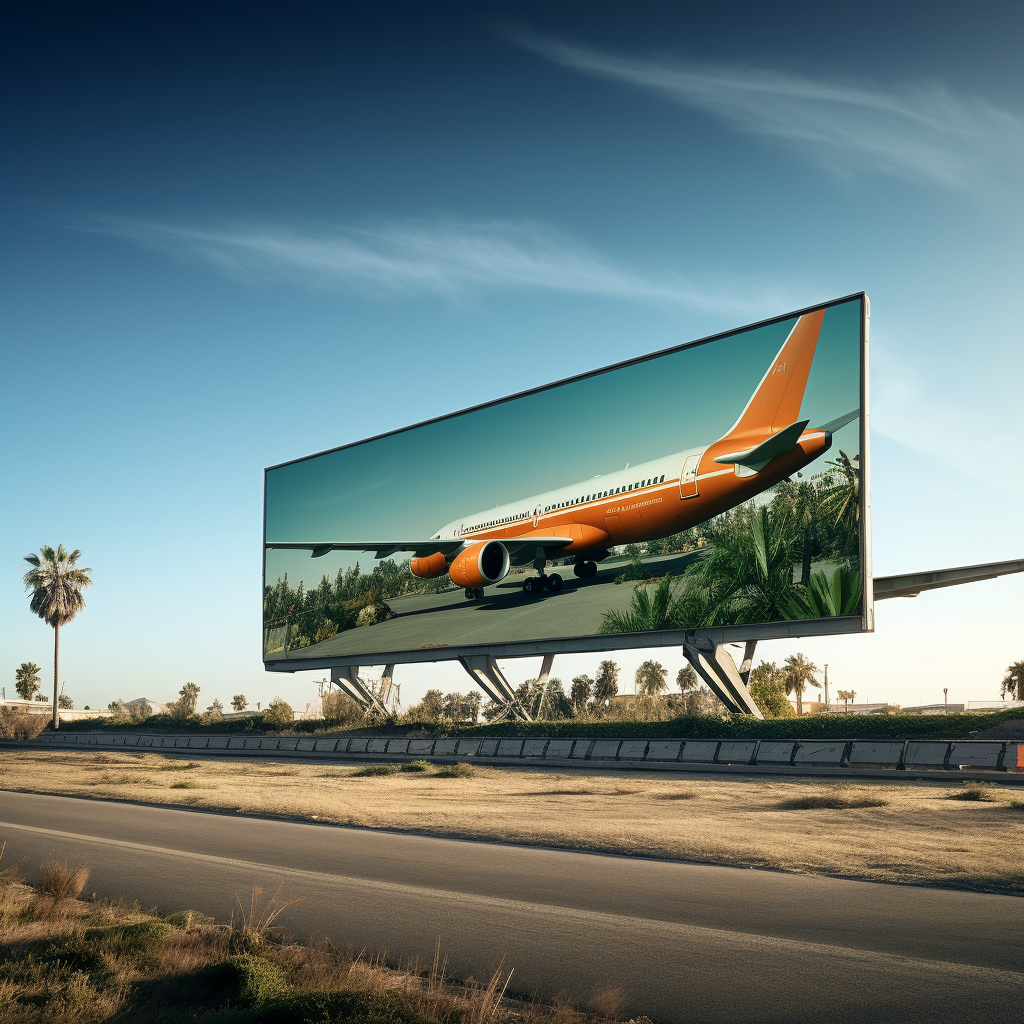 Airline Advertising Billboard - Catch a Flight