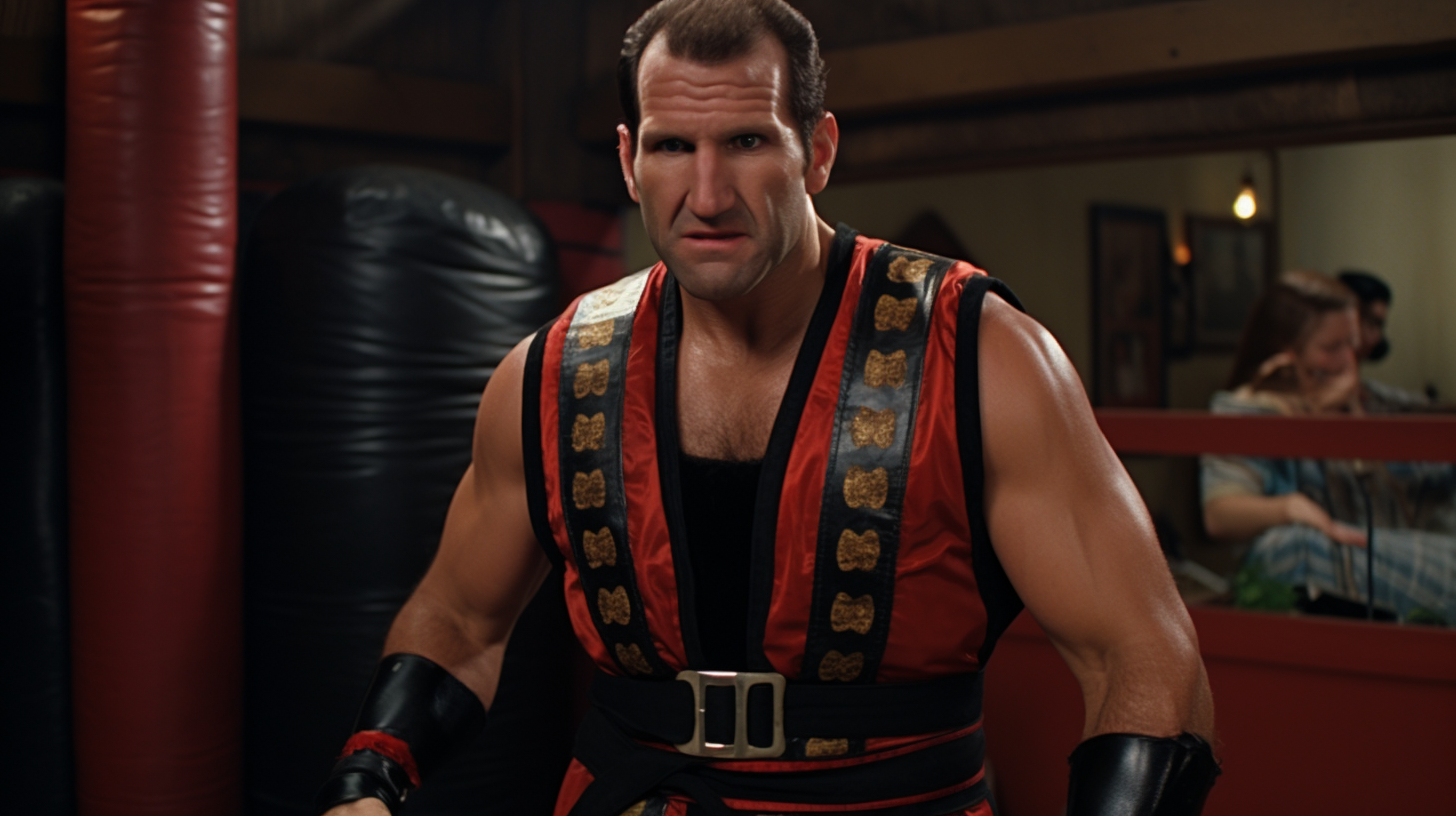 Al Bundy fighting in Mortal Kombat tournament