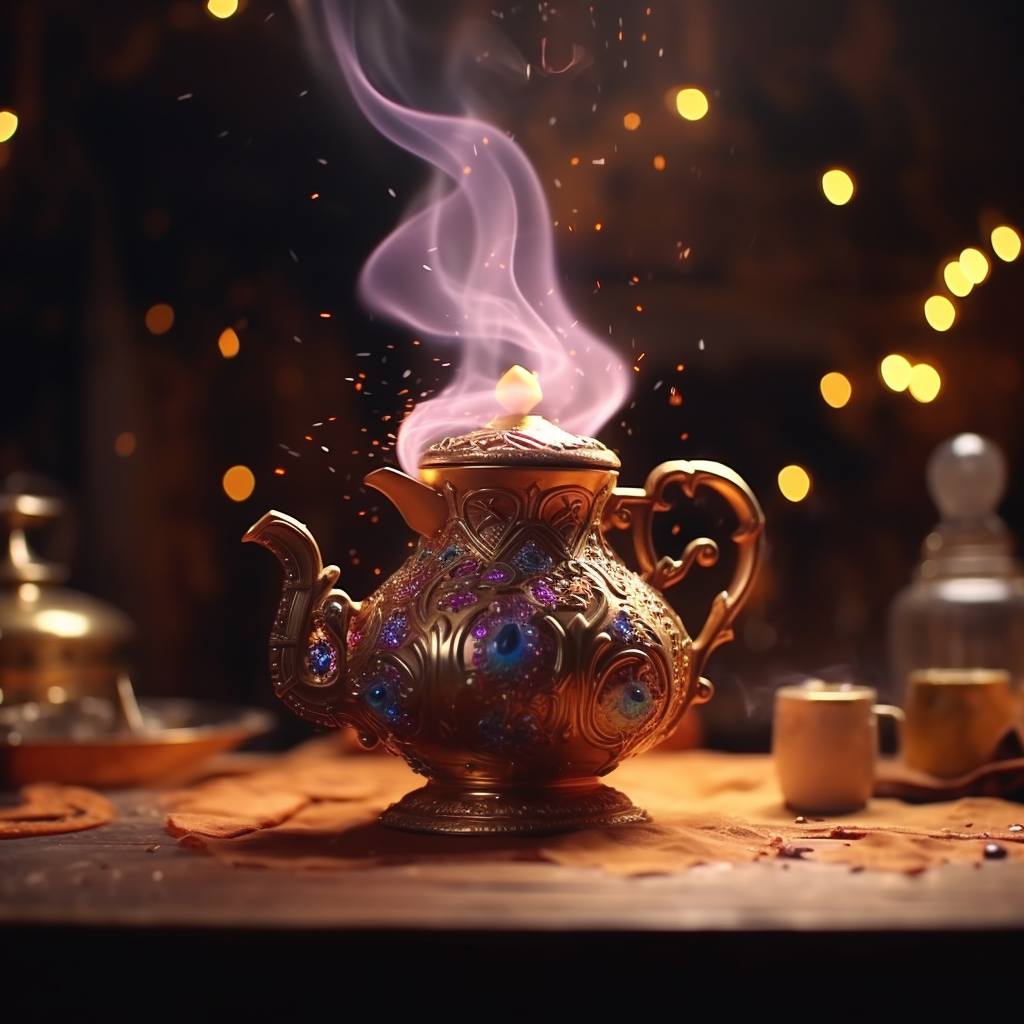 Aladdin's Lamp Brewing Coffee Magic