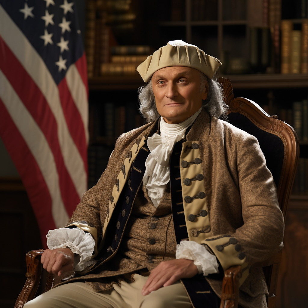 Alan Alda as Roger Sherman in 1776