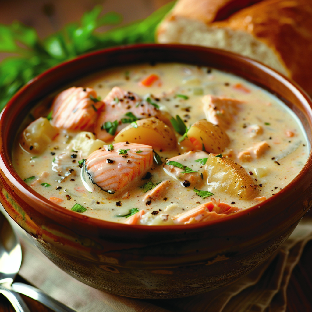 Wild Alaska Salmon Chowder Bowl