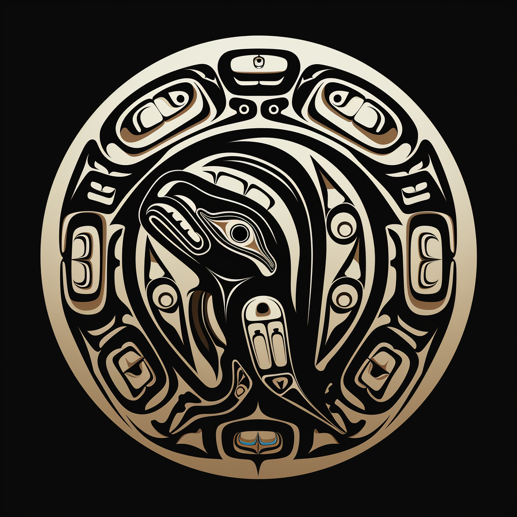 Native Alaskan Indian Art Logo