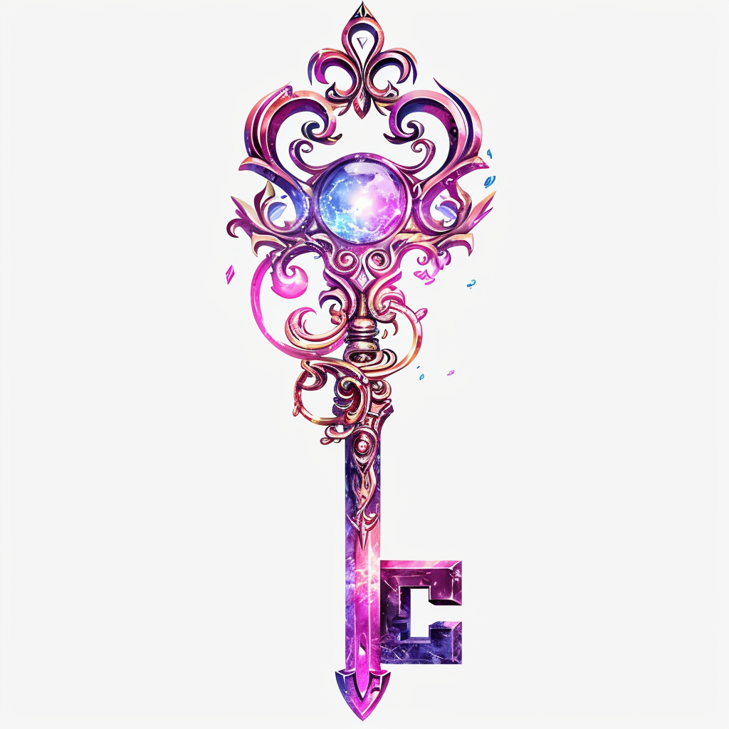 Magical Alchemist Key with Emoji Logo