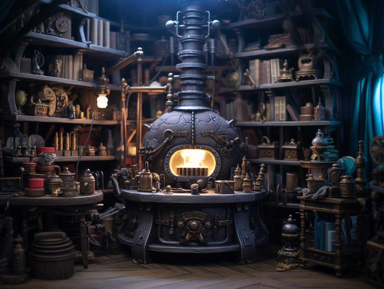 Alchemist's Atelier Bookshelfs Pot Equipment