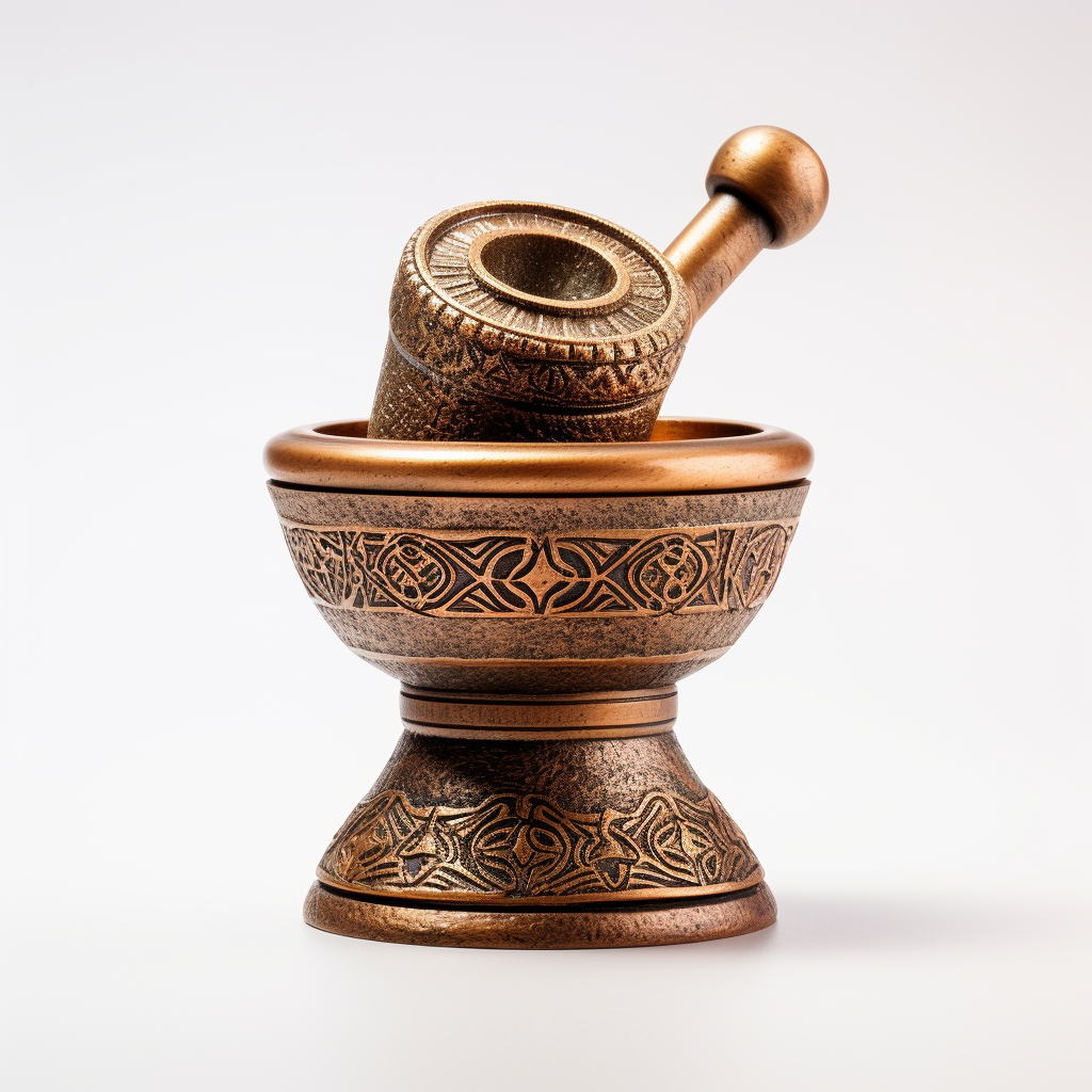 Ornate Alchemist's Mortar and Pestle