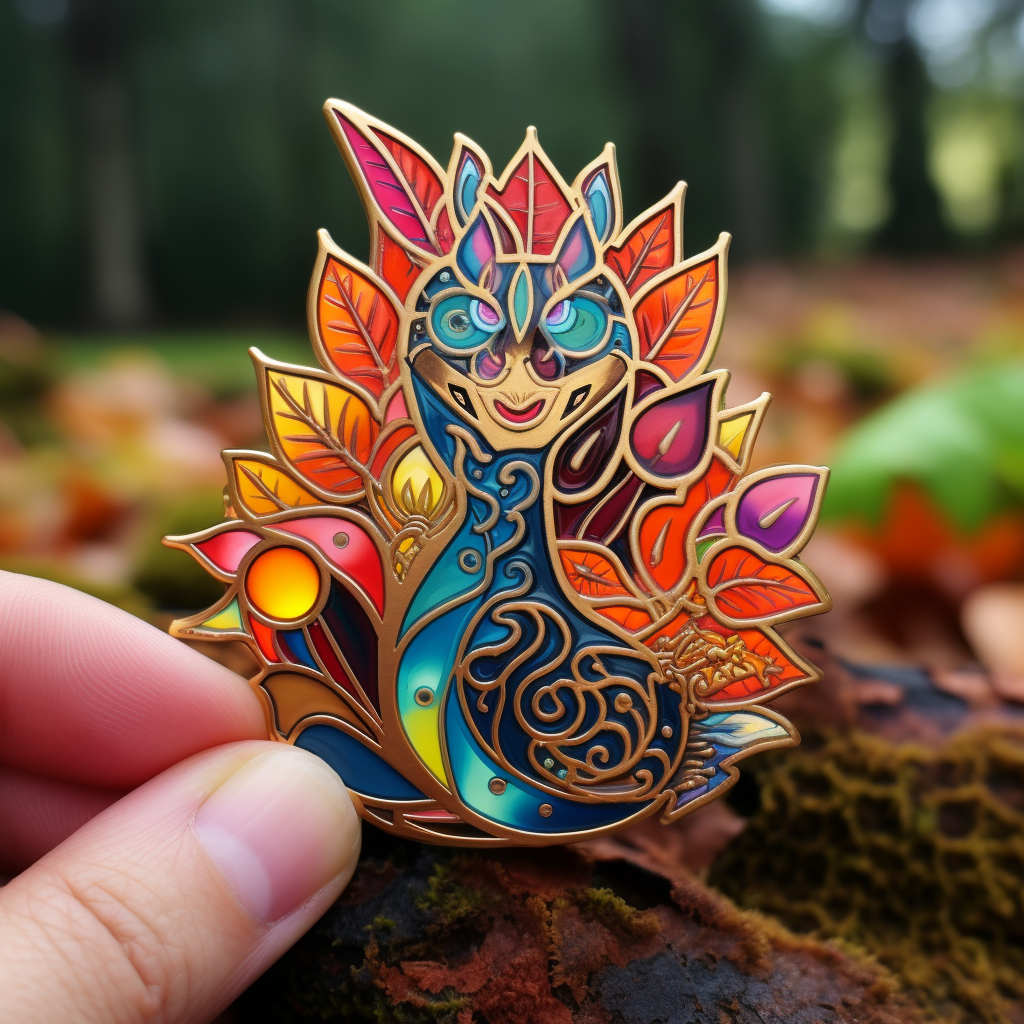 Seasons Themed Alebrijes Lapel Pin