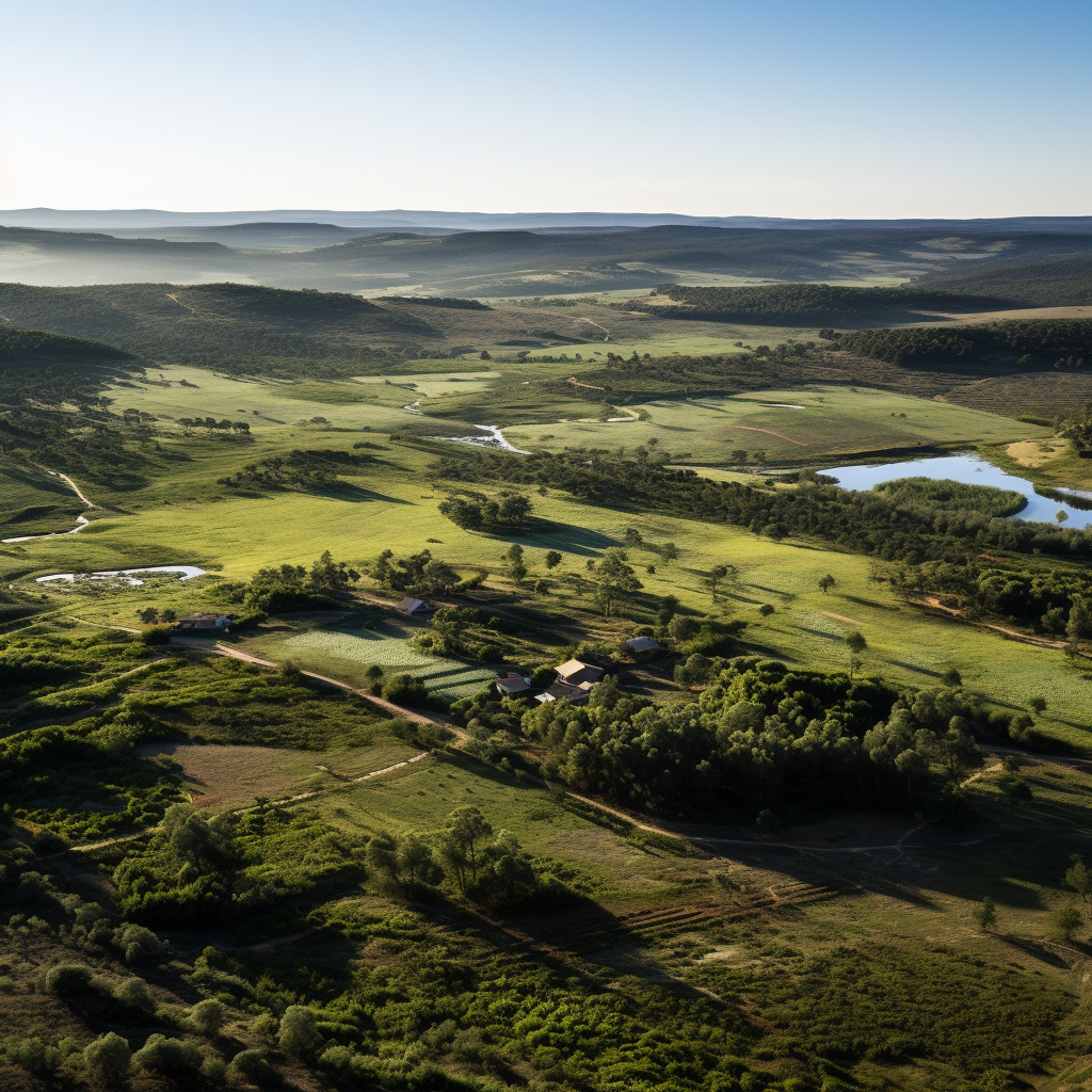 Diverse ecosystem on Alentejo farm