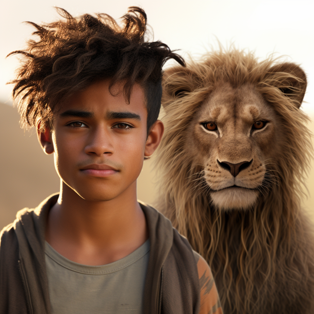 Realistic Alex Lion with Movie-inspired Hair Style