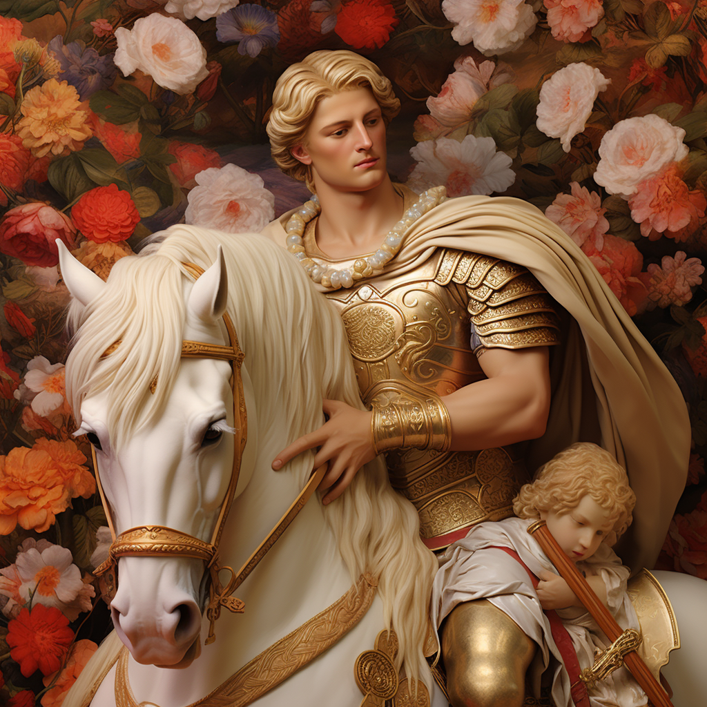 Alexander the Great caring for Persian family  ?