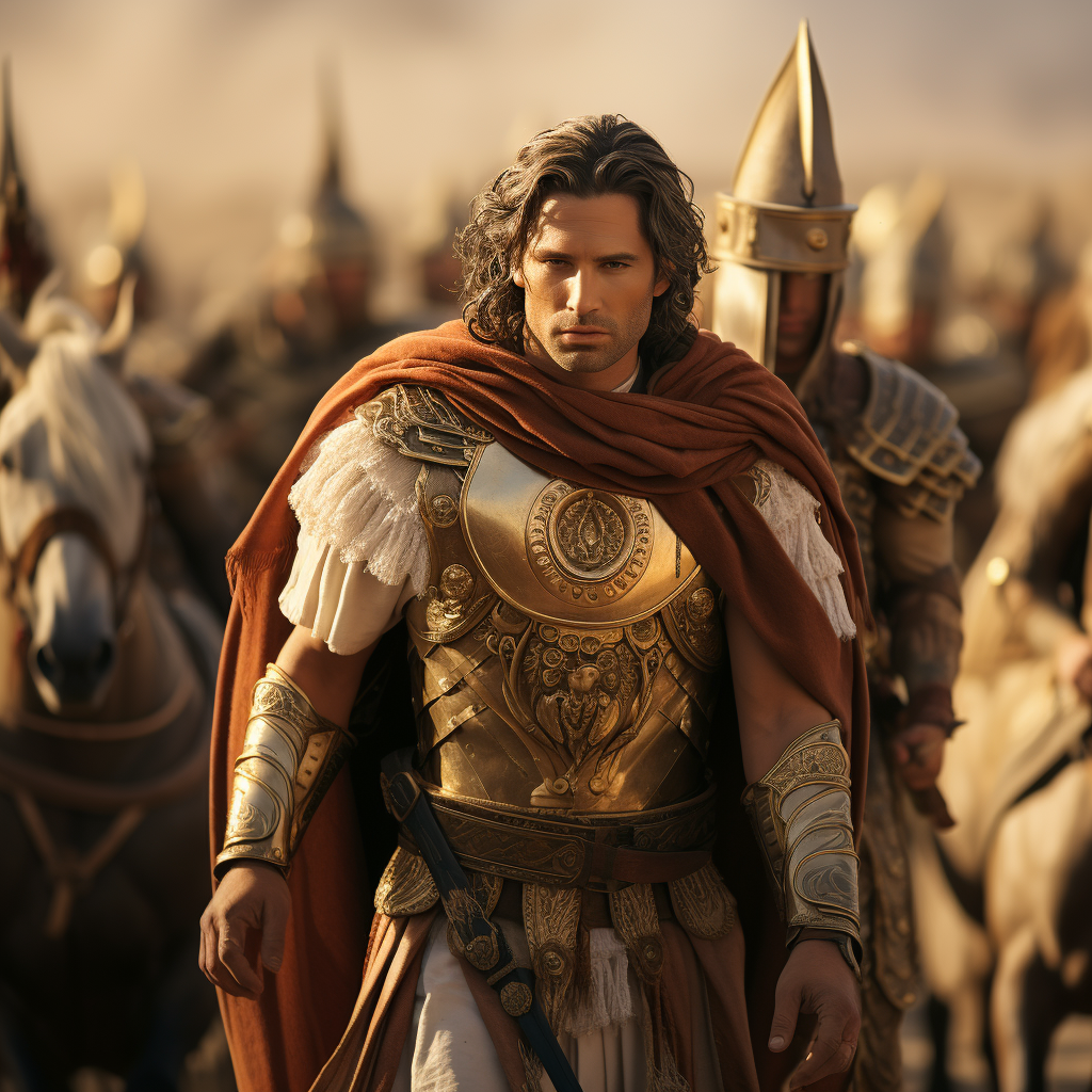 Alexander the Great and his Soldiers in Egypt