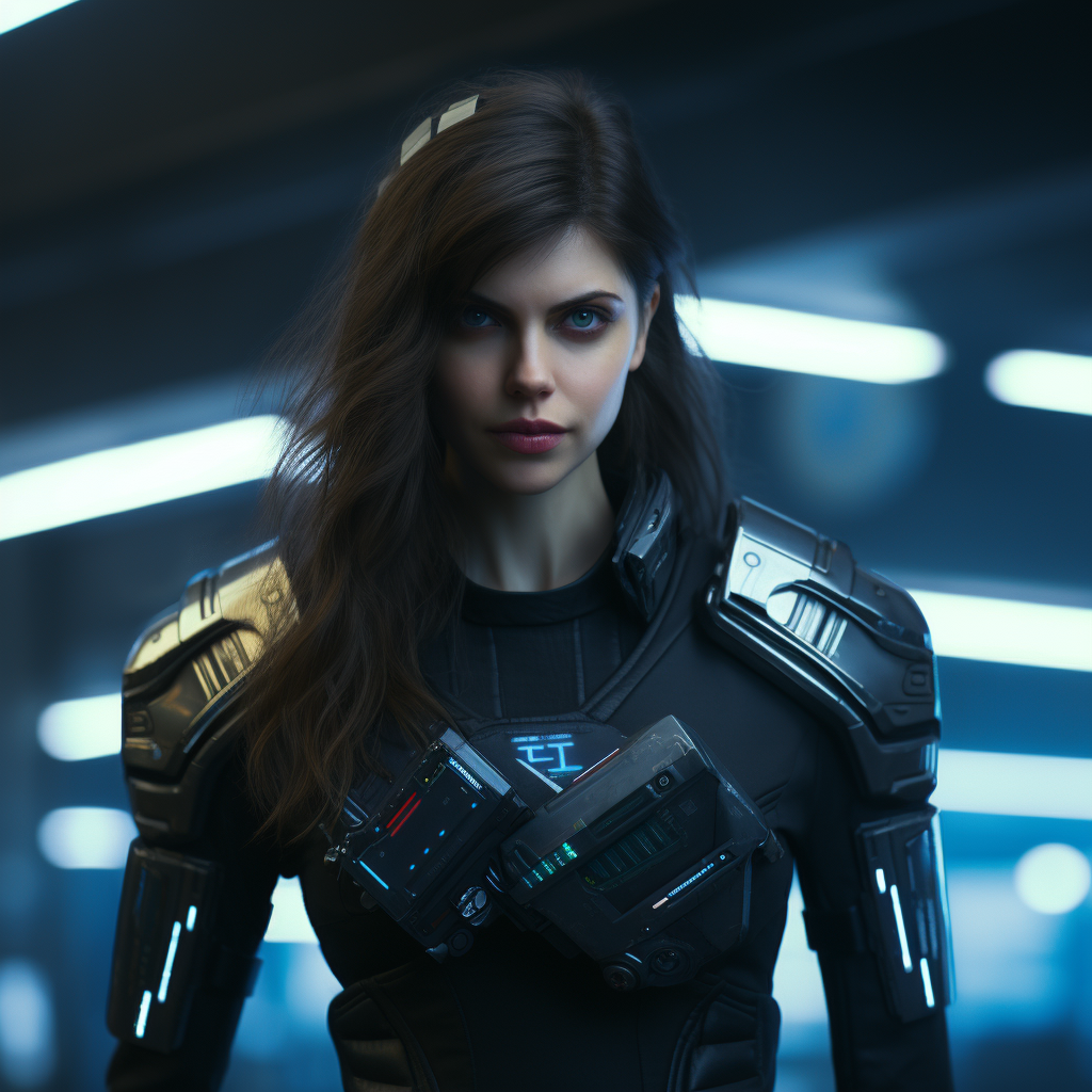 Stunning Alexandra Daddario in Cyberpunk 2077