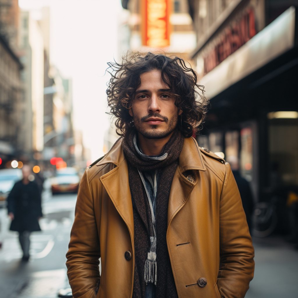 Portrait of Brazilian art director in New York