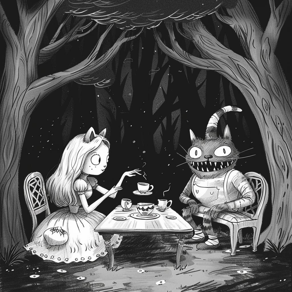 Alice Wonderland Groening Style