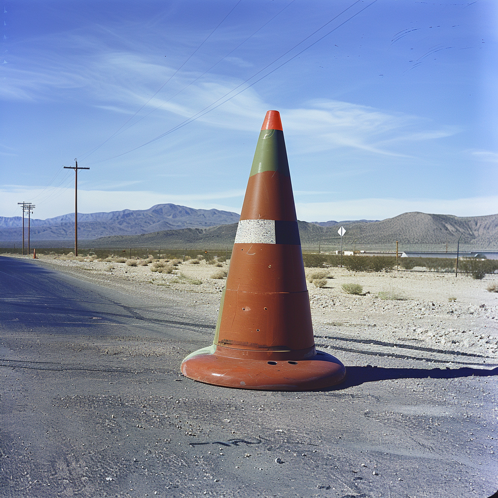 alien body traffic cone