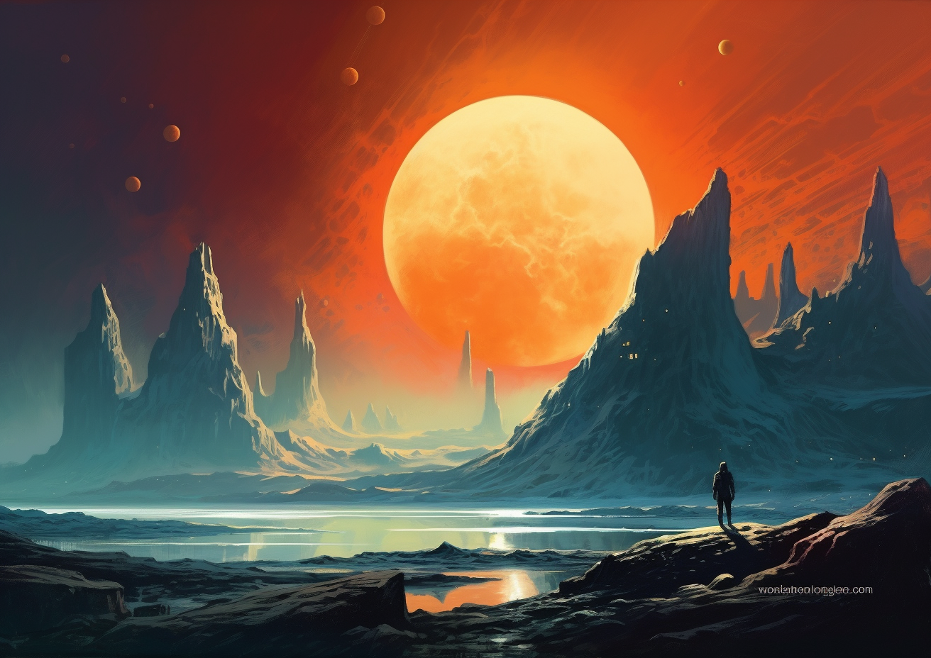 Fantasy Artwork of Alien Planet