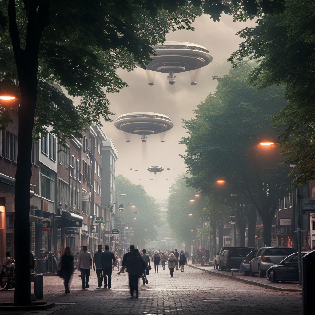 Image of alien invasion in Zwolle