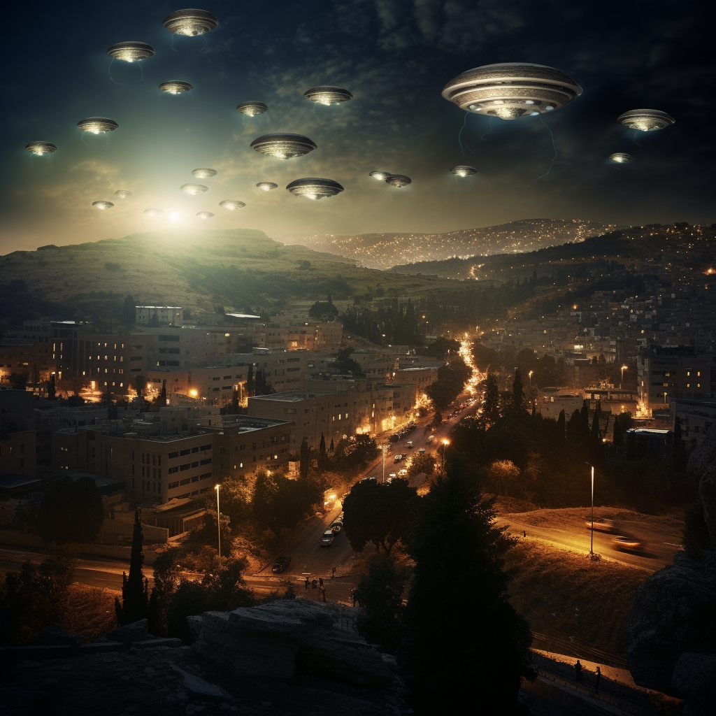 Realistic Alien Invasion in Jerusalem