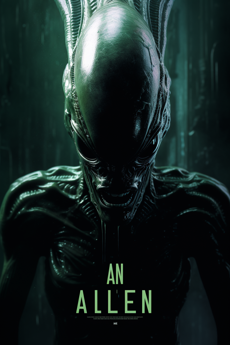 Sci-fi Alien Movie Poster