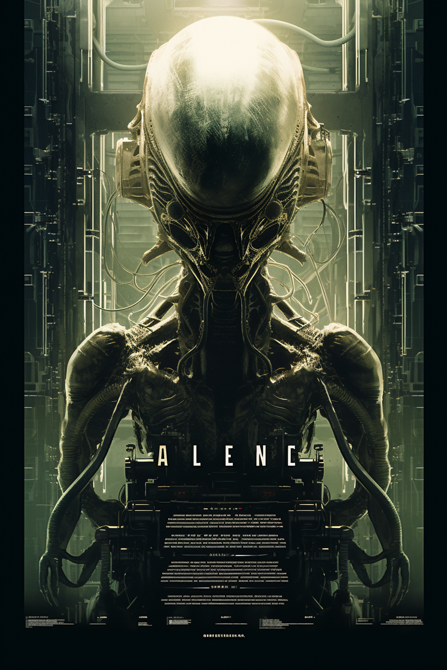 Alien movie poster without title