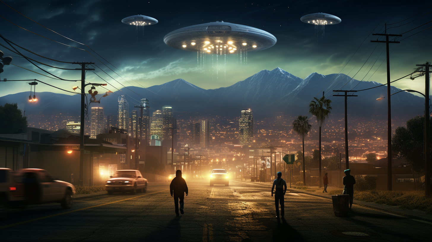 Alien Invasion in Los Santos, GTA 5 Style