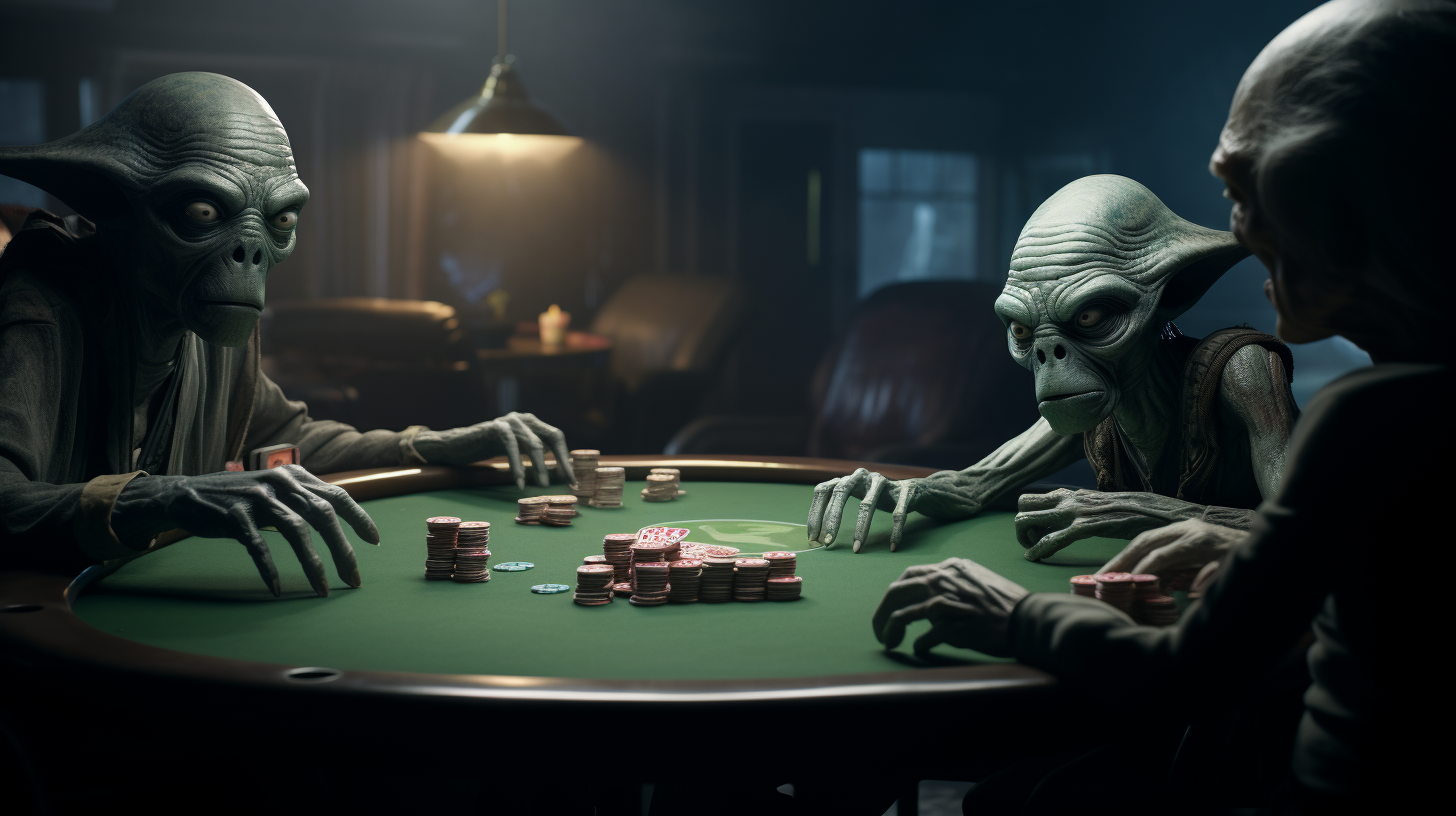 Aliens Playing Poker Image