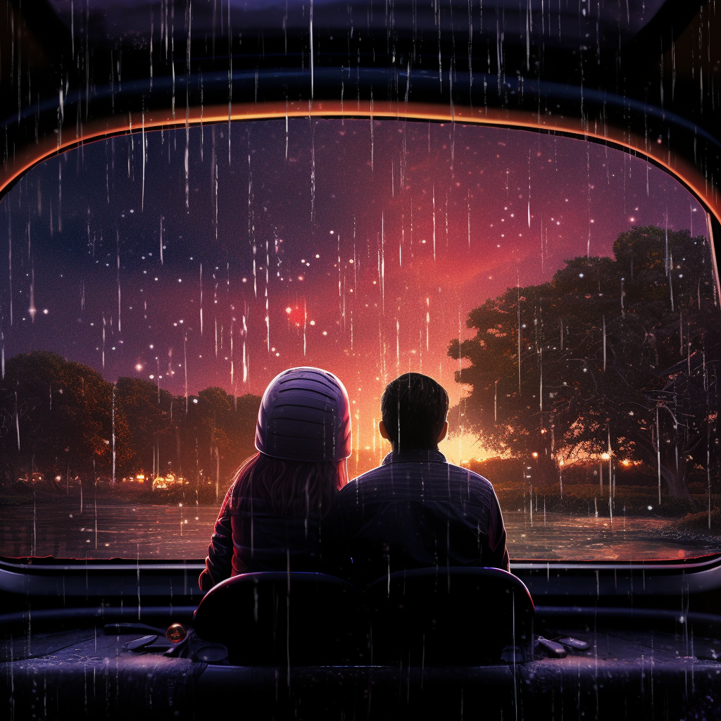 Aliens in Car Love Rain