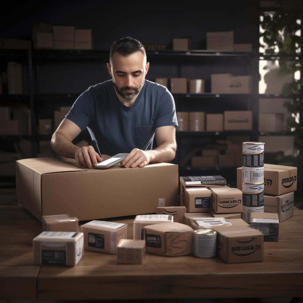 Developer creating innovative Amazon product from raw materials