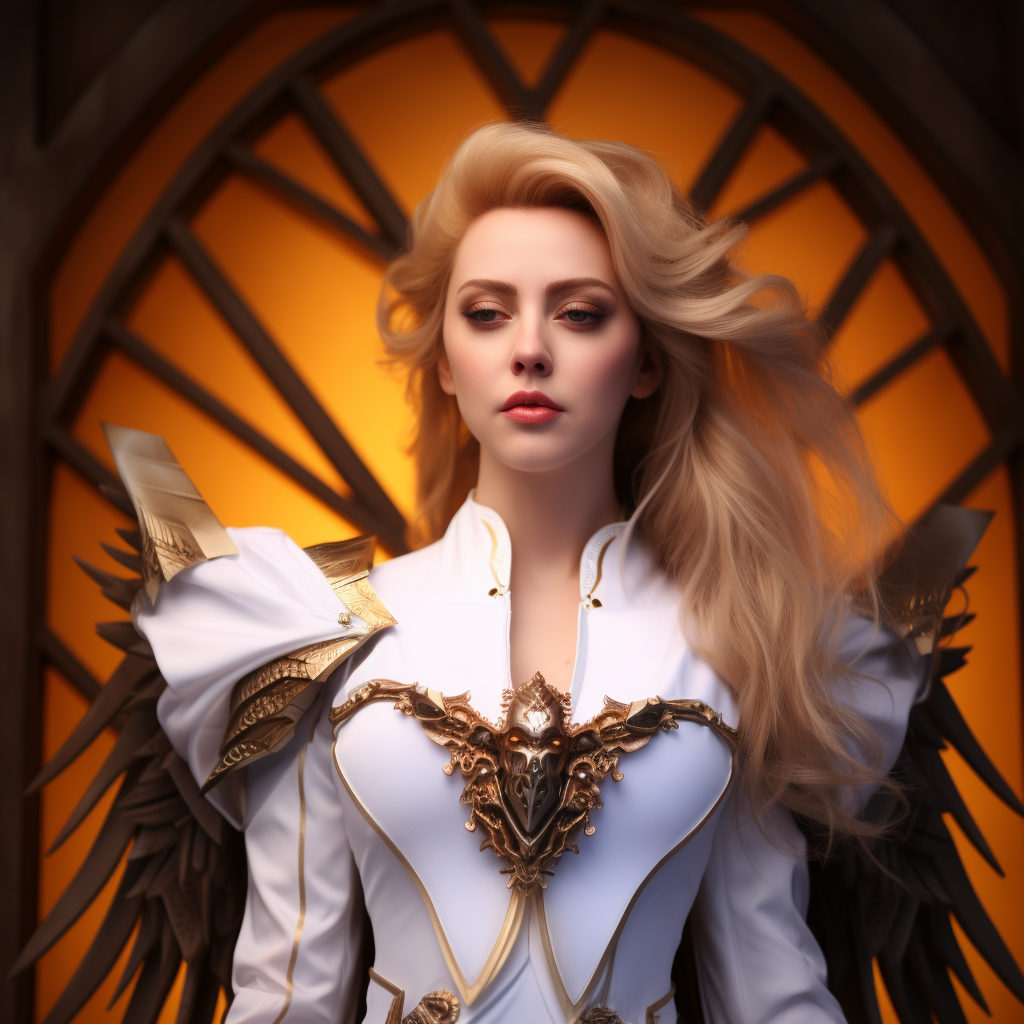 Amber Heard Overwatch Mercy Cosplay Image