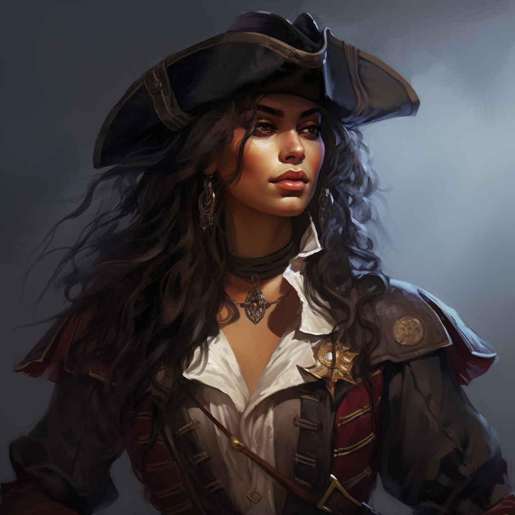 Ambessa from Arcane as a pirate captain