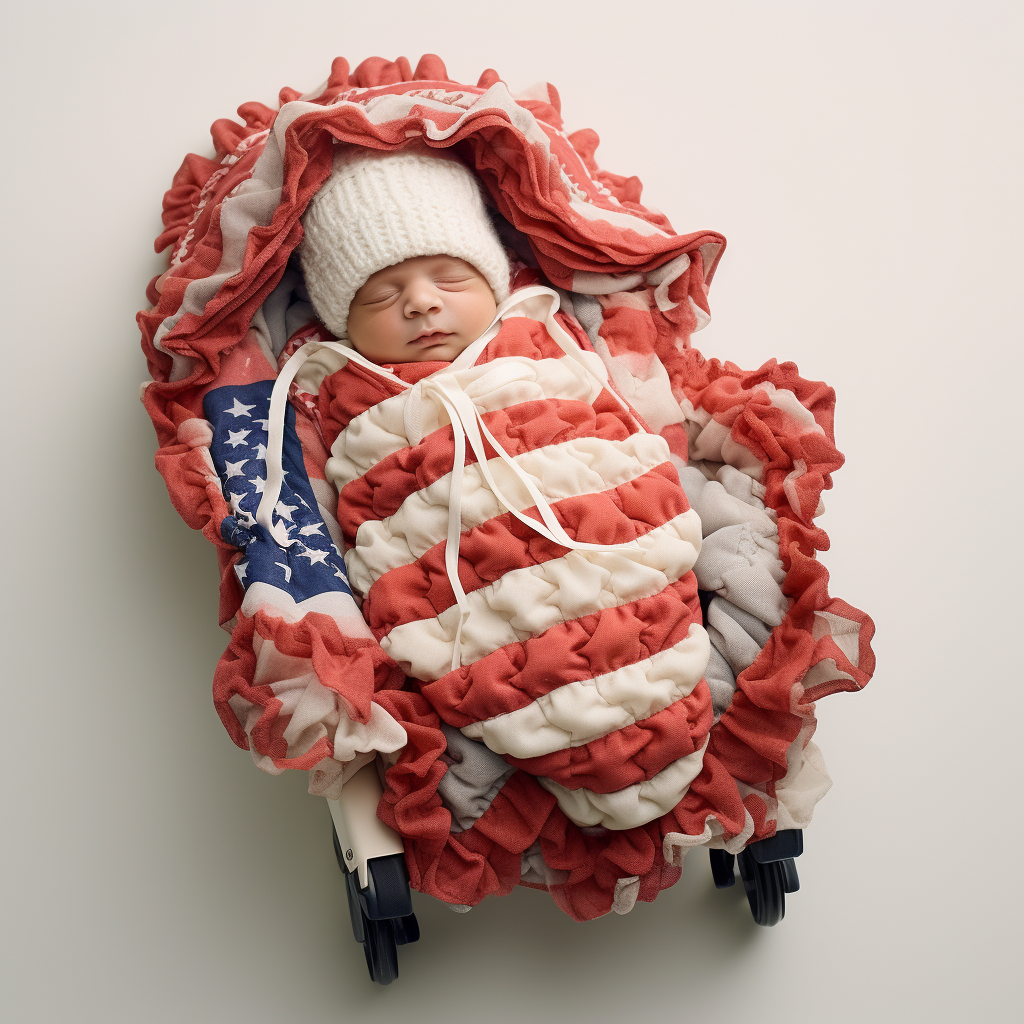 American flag papoose construction