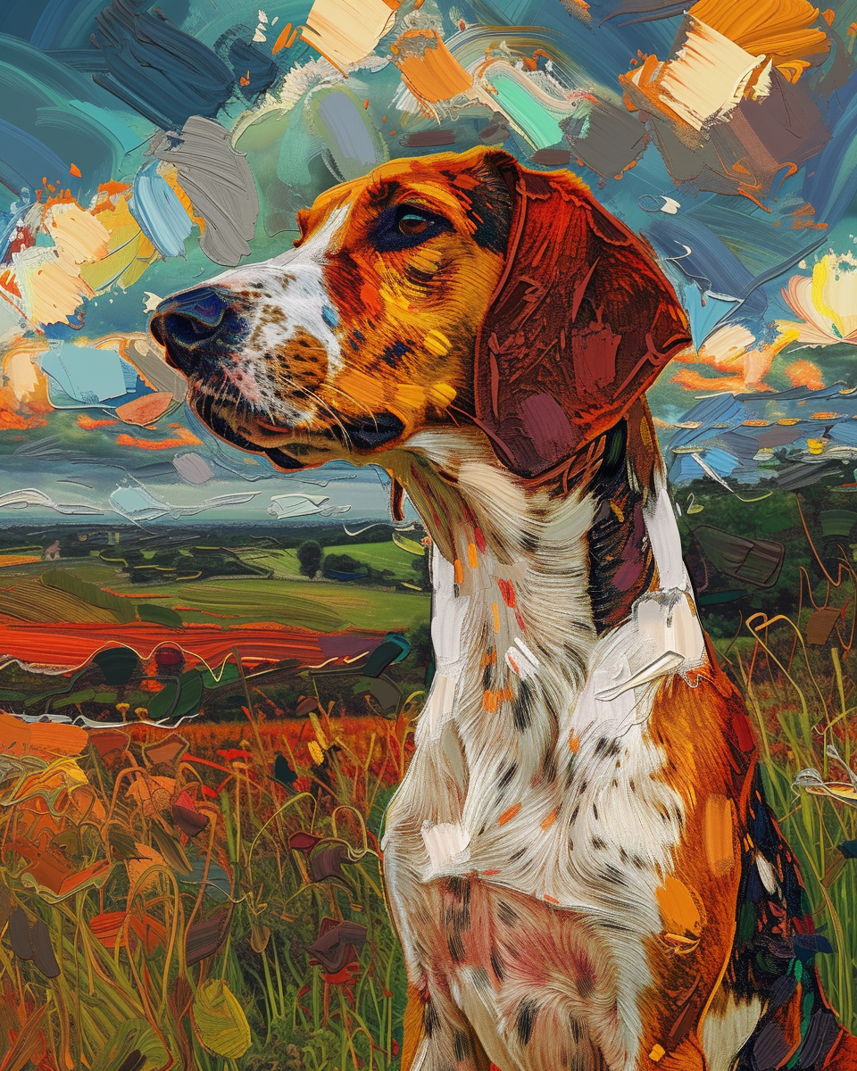 American Foxhound on Lush Farm